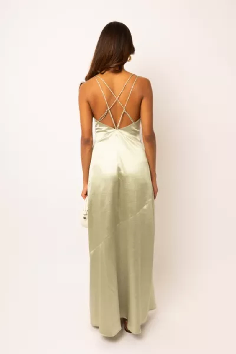 Amy Lynn Leonie Satin Maxi Dress