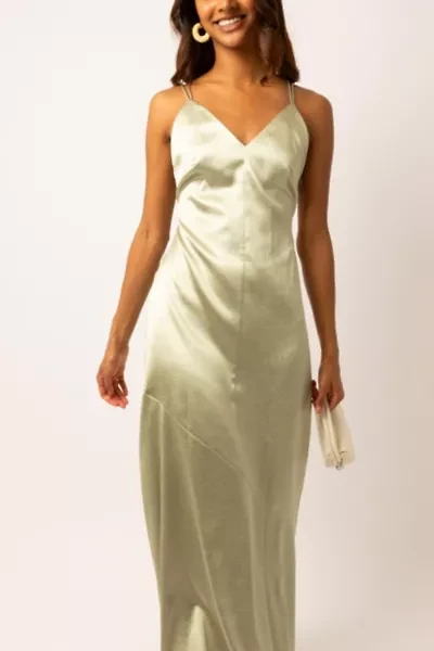 Amy Lynn Leonie Satin Maxi Dress