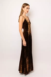 Amy Lynn Tiger Velvet Maxi Dress