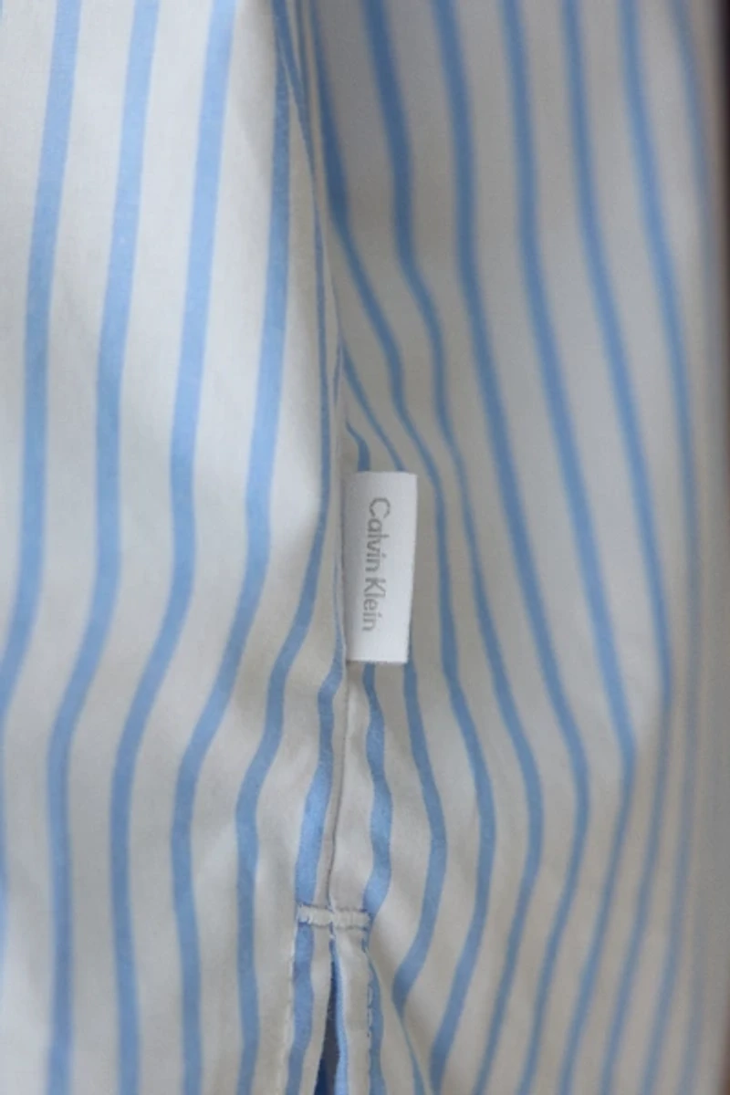 Calvin Klein Cotton Poplin Relaxed Short Sleeve Shirt