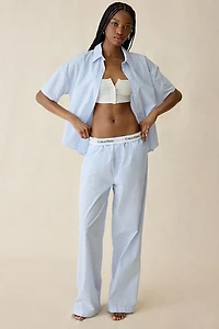 Calvin Klein Cotton Poplin Relaxed Short Sleeve Shirt