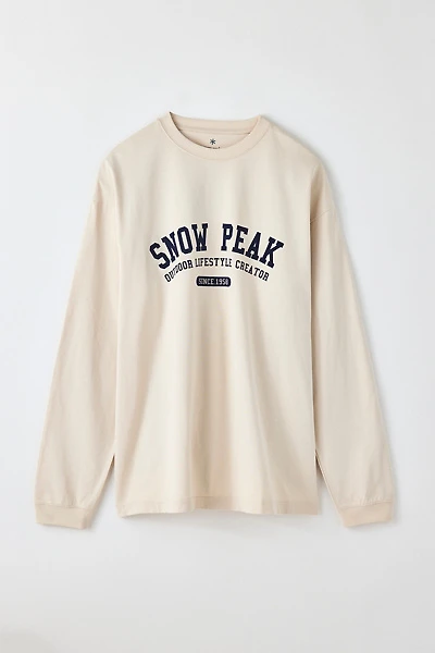 Snow Peak Varsity Graphic Long Sleeve Tee