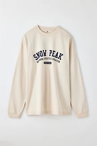 Snow Peak Varsity Graphic Long Sleeve Tee