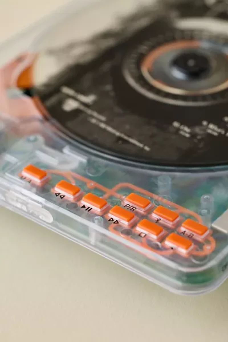 Kickback RETRADISC Clear CD Player