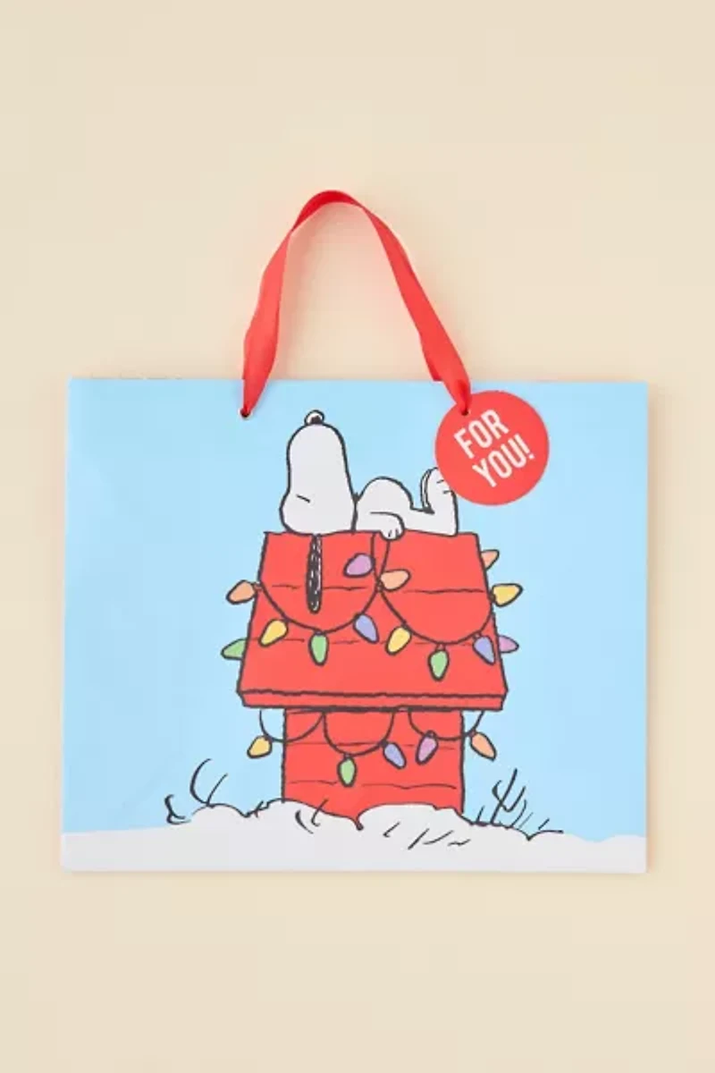 Peanuts Snoopy Holiday Gift Bag