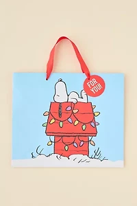 Peanuts Snoopy Holiday Gift Bag