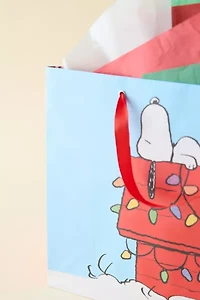 Peanuts Snoopy Holiday Gift Bag