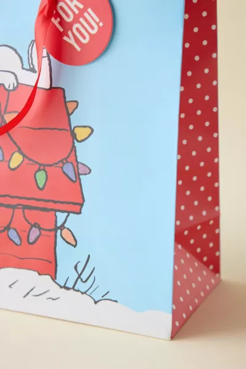 Peanuts Snoopy Holiday Gift Bag