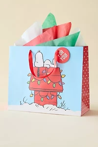 Peanuts Snoopy Holiday Gift Bag