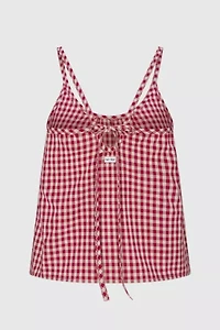 RAT BOI Keyhole Gingham Cami