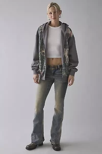 UO Dusty Mystical Graphic Oversized Zip-Up Hoodie Sweatshirt