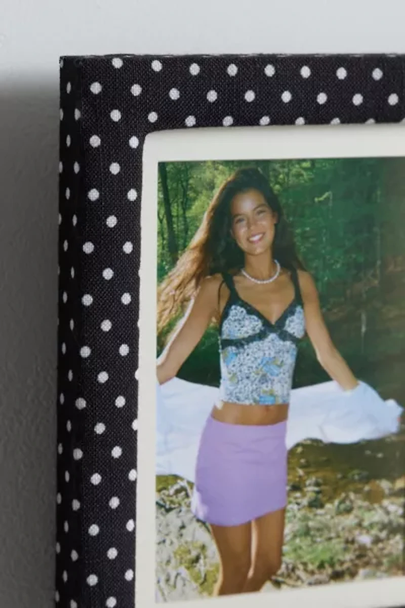 Penelope Double 4” X 6” Fabric Picture Frame