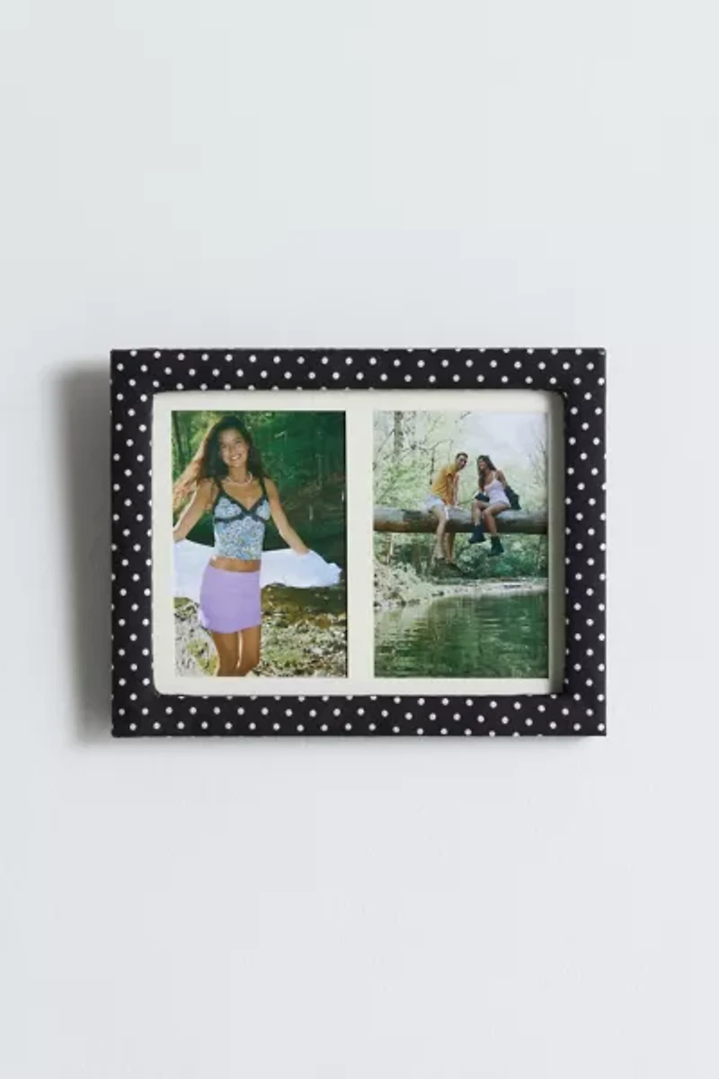 Penelope Double 4” X 6” Fabric Picture Frame
