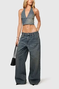 Abrand Revolution Denim Halter Top