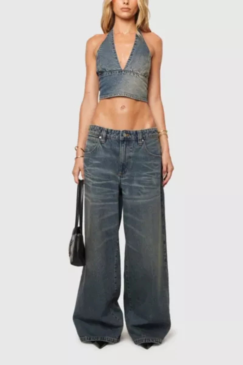 Abrand Revolution Denim Halter Top