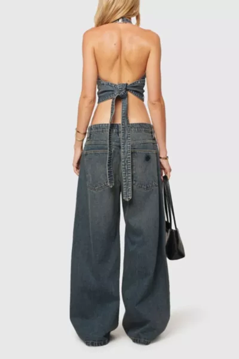 Abrand Revolution Denim Halter Top