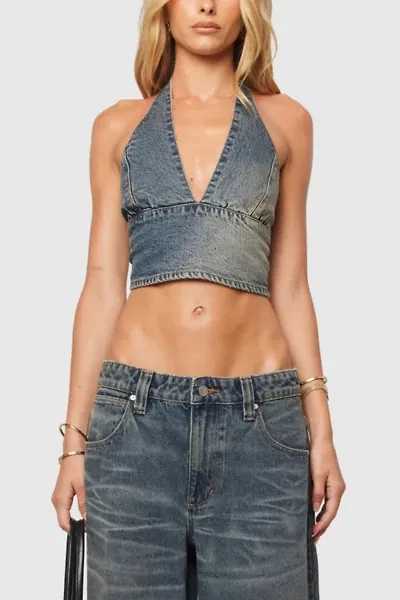 Abrand Revolution Denim Halter Top