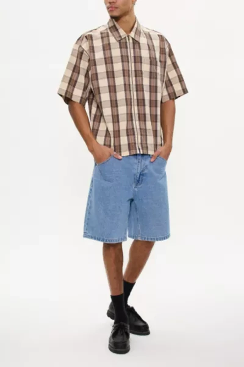 Abrand Bobby Striped Zip Shirt