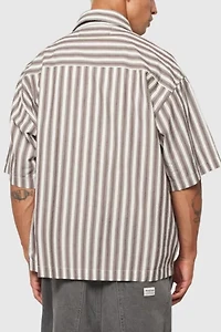 Abrand Bobby Striped Zip Shirt