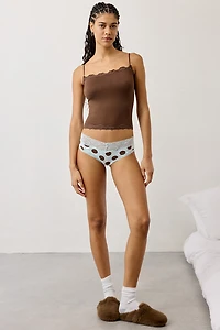 Out From Under Lace Trim Cotton Cheeky Undie