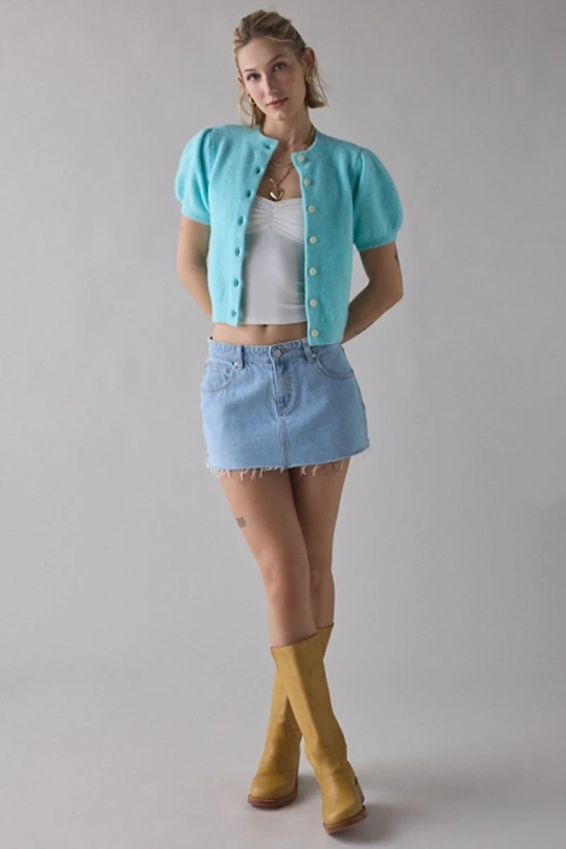 Kimchi Blue Kate Puff Short Sleeve Cardigan