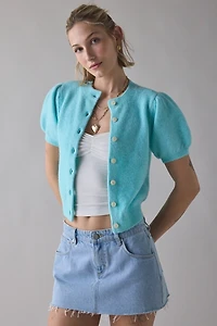 Kimchi Blue Kate Puff Short Sleeve Cardigan