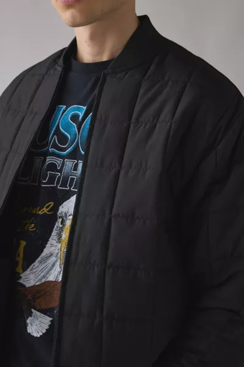 BDG Quilted Bomber Jacket