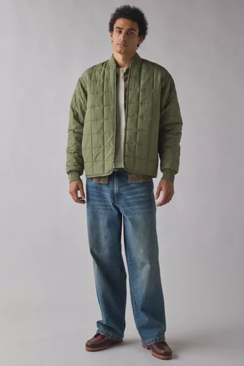 BDG Quilted Bomber Jacket