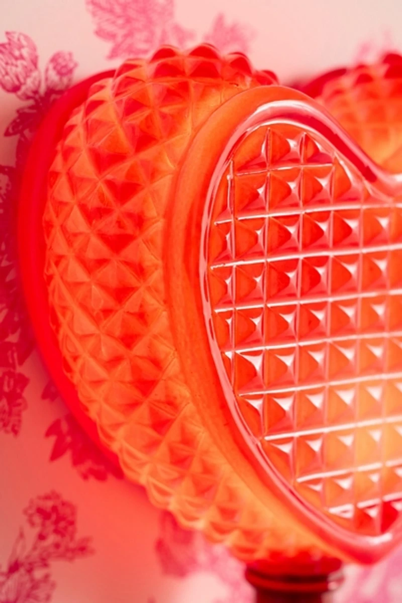 Crystal Heart Shape Resin Sconce