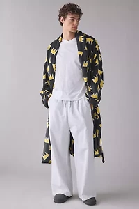 Basquiat Crown Pattern Robe