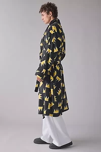 Basquiat Crown Pattern Robe