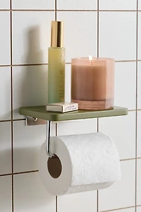 Boden Toilet Paper Holder & Storage Shelf