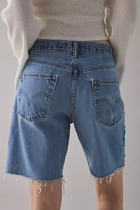 ReMADE By UO Handmade Crochet Patched Jorts