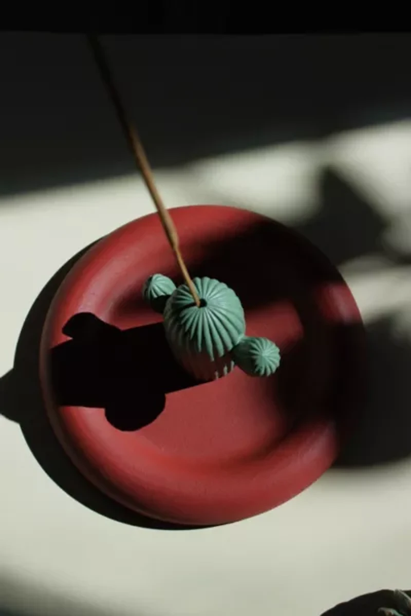 Acquired Taste Charming Cactus Incense Holder + Coaster