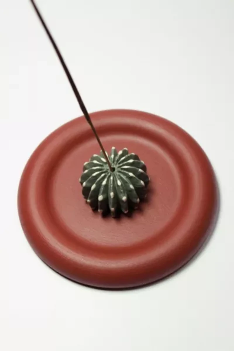 Acquired Taste Domino Cactus Incense Holder + Coaster