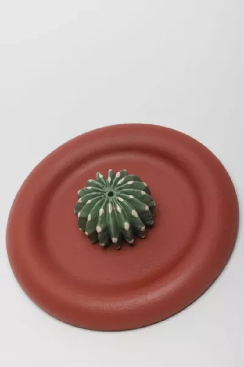 Acquired Taste Domino Cactus Incense Holder + Coaster