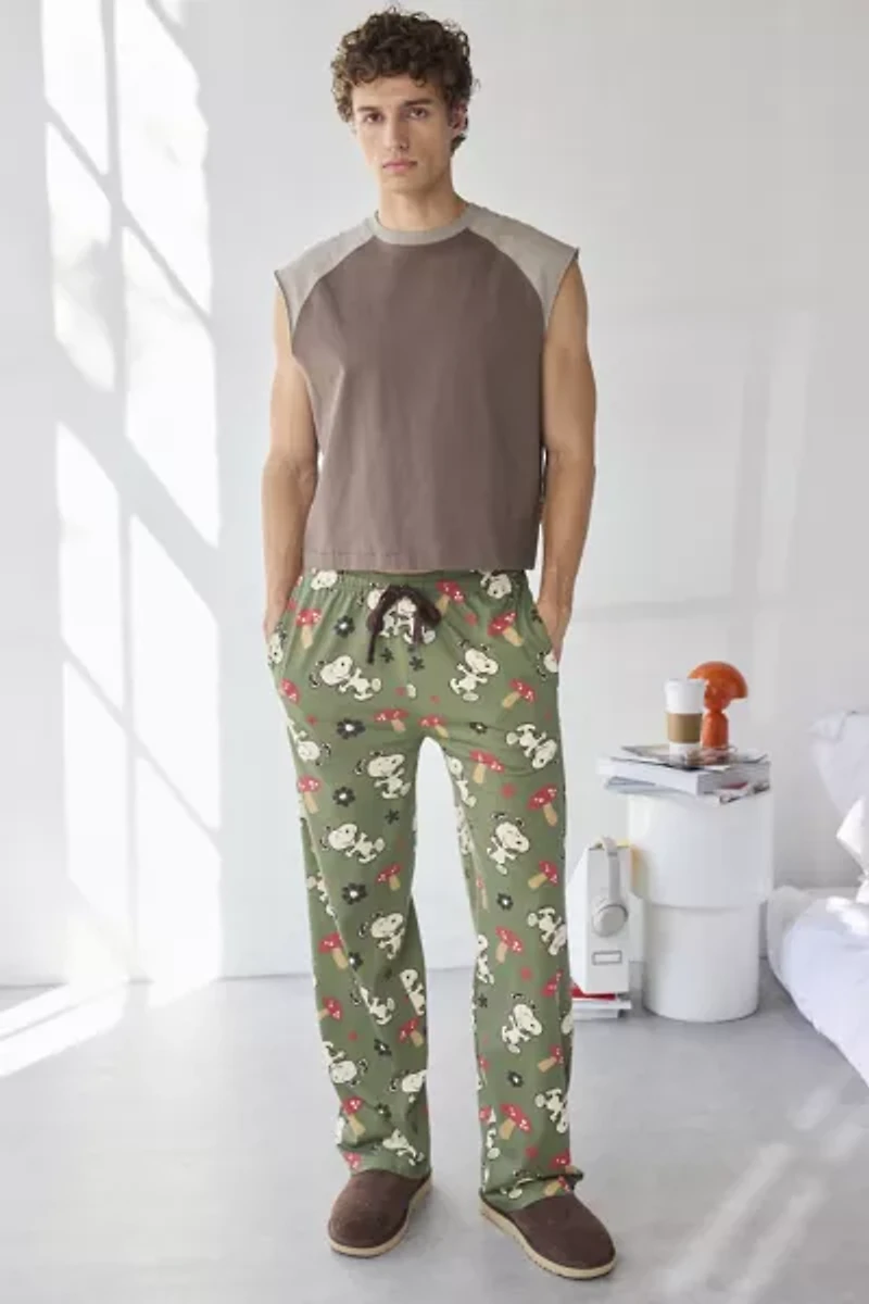 Peanuts Snoopy & Mushroom Pattern Lounge Pant