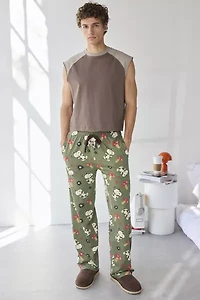 Peanuts Snoopy & Mushroom Pattern Lounge Pant