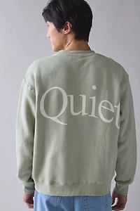 Museum Of Peace & Quiet Jumbo Wordmark Crew Neck Sweatshirt