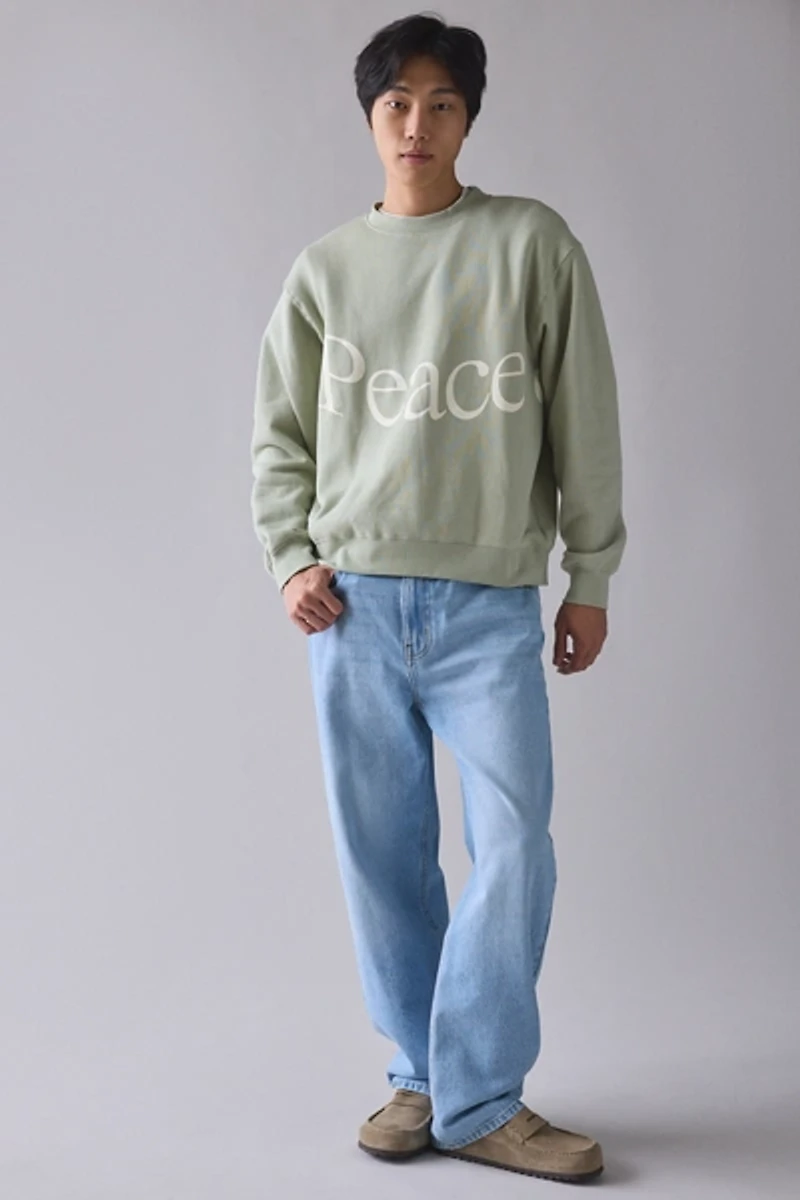 Museum Of Peace & Quiet Jumbo Wordmark Crew Neck Sweatshirt
