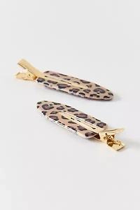 Patterned No Crease Hair Clips Set