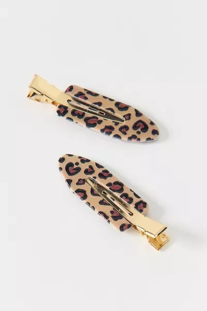 Patterned No Crease Hair Clips Set