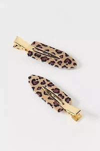 Patterned No Crease Hair Clips Set