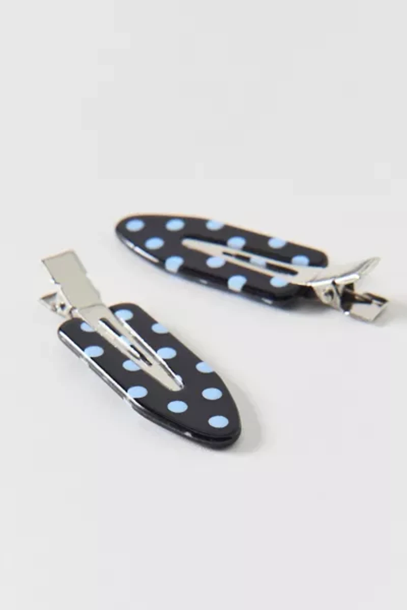 Patterned No Crease Hair Clip Set