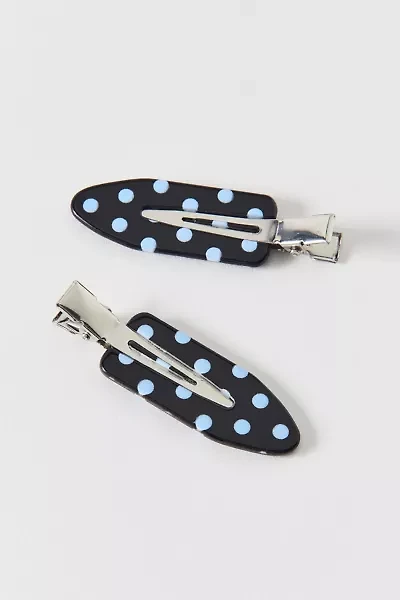 Patterned No Crease Hair Clip Set