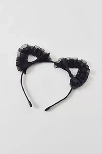 Lacey Bow Cat Ears Headband