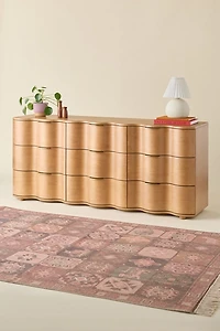 Aria 9-Drawer Wide Squiggle Dresser