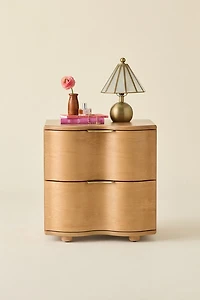 Aria 2-Drawer Squiggle Storage Nightstand