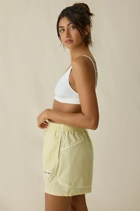Calvin Klein Embroidered Logo Cotton Poplin Track Shorts
