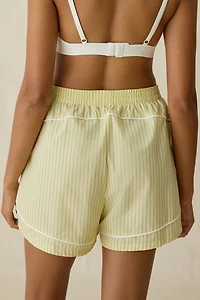 Calvin Klein Embroidered Logo Cotton Poplin Track Shorts